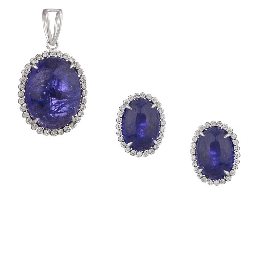 TANZANITE PENDANT SET_ TANZANITE PENDANT SET 4